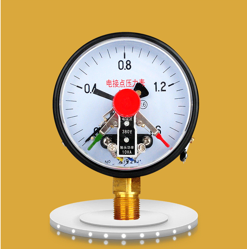 电接点压力表YX-100径向全规格供应 真空电接点ZX-100真空表 - 图2