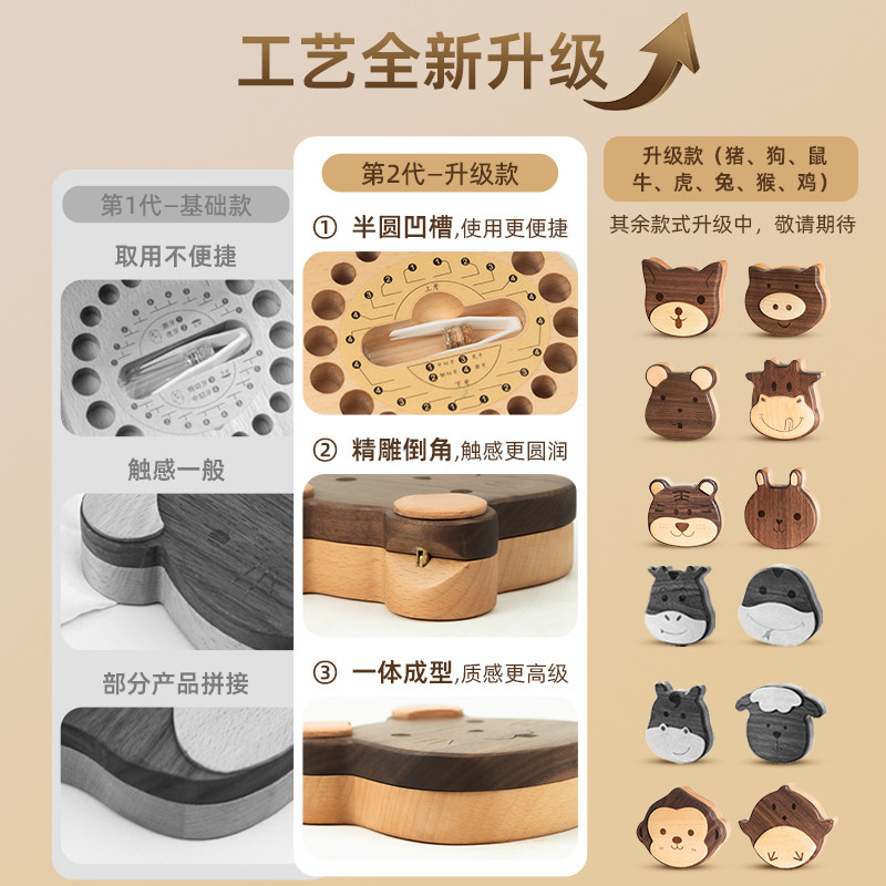 牙仙儿童乳牙收纳盒宝宝换牙牙齿收藏盒纪念盒子男孩女孩胎毛脐带,淘宝优惠券,粉丝福利购,淘宝优惠卷