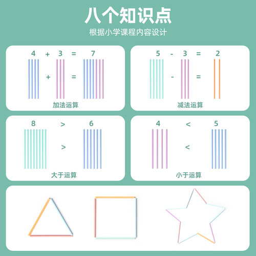 儿童计数棒数学小棒计数器小学生一二年级数数棒算数教具教学神器 - 图2
