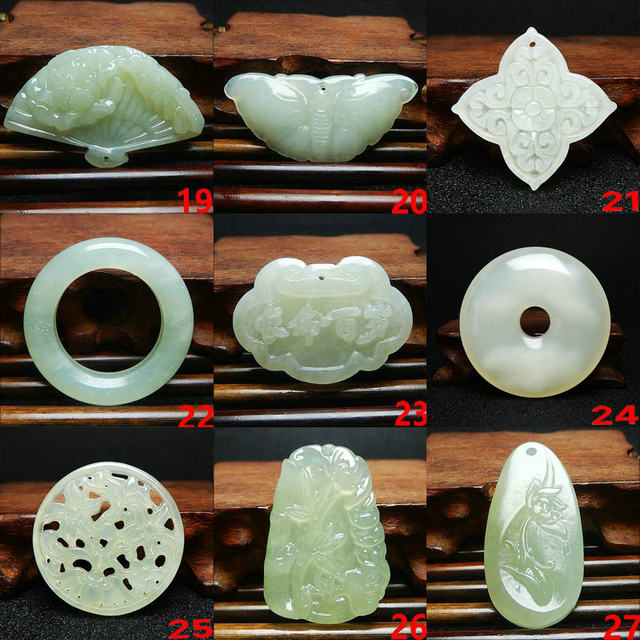 36 types of Xiu jade pendants, retro Hanfu jade pendants for women
