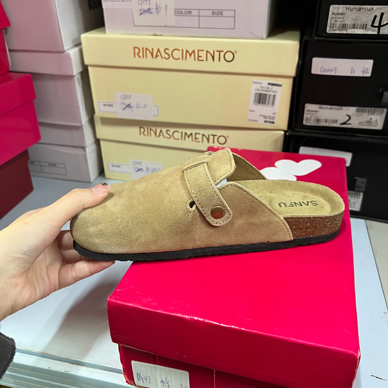 【瑕疵】商场断码折扣捡漏时尚女鞋圆头平底皮带扣半拖,淘宝优惠券,粉丝福利购,淘宝优惠卷