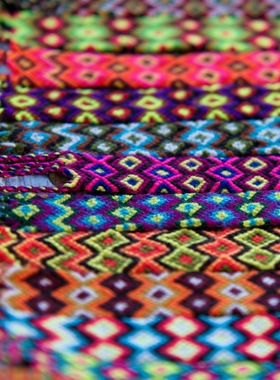 n-043尼泊尔棉线手工手链手绳