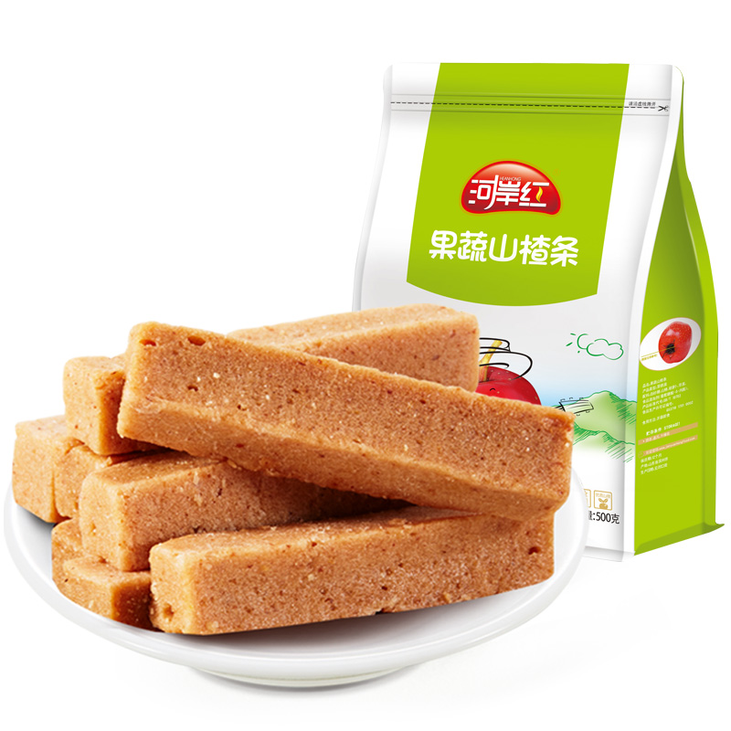 河岸红果蔬山楂条500g休闲独立装小零食新鲜山楂果干宝宝蜜饯