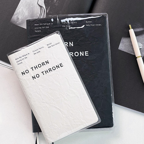 书皮书套保护套透明pvc书套定制书套A5 A6笔记本本子书衣手帐书衣 - 图1