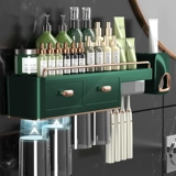 Зубная щетка установлена ​​на стене полюса -захотите желать -наборочная чашка с электрической чашкой сансинское домашнее мыть