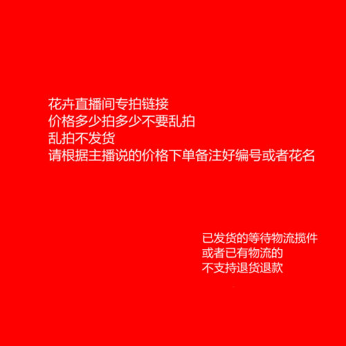 笑糖花卉盆栽直播间专拍付款链接按主播指导价格拍 - 图0