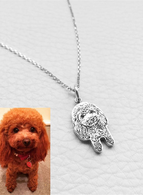 DIY个性激光不锈钢宠物照片涂鸦刻名字狗牌项链钥匙扣吊坠饰品