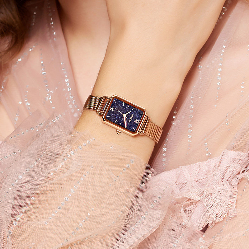 劳士顿ins风轻奢简约气质复古手表 rosdn劳士顿兰蒂克国产腕表