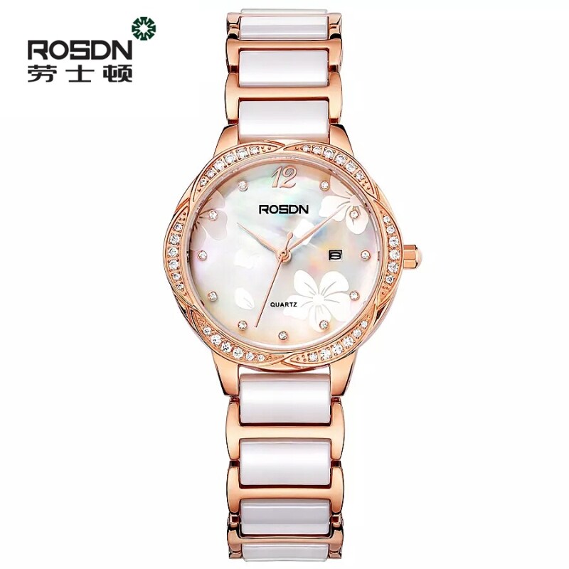 劳士顿女十大时尚女士石英简约手表 rosdn劳士顿兰蒂克国产腕表