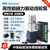 Nanhui Small Stainless Steel Magnetic Gear Oil Pump High Temperature High Pressure High Viscosity Resistant Acid And Alkali Corrosion Metering Pump