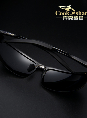 官方旗舰库克鲨鱼偏光太阳镜男