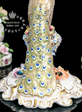 英国Derby手绘骨瓷摆件吉祥