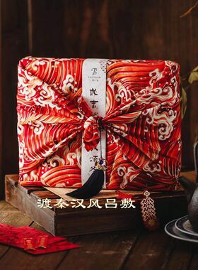 中秋月饼礼盒包装全棉日式风吕敷