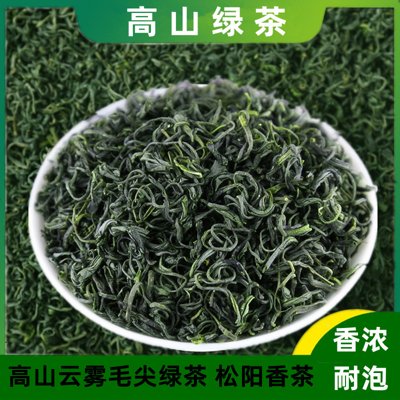 2024明前绿茶春茶新茶叶松阳香茶毛尖茶散装袋装云雾茶清香型500g - 图1