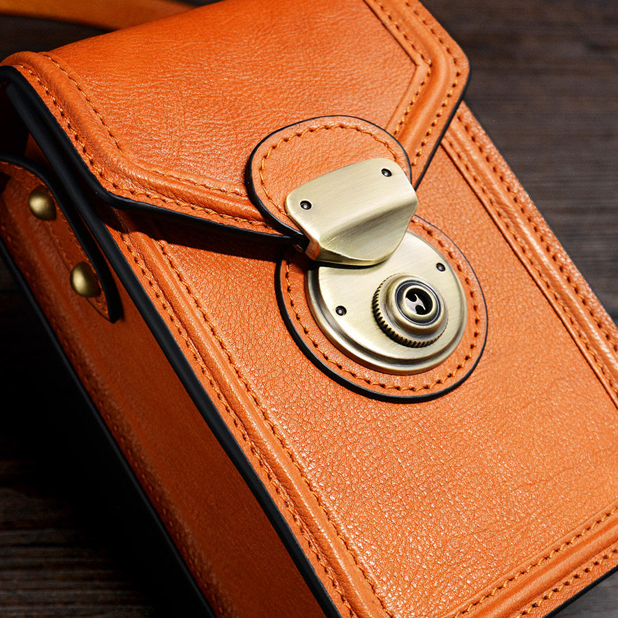 牧石手工皮包定制包包小众斜挎小包女真皮手机包复古小方包盒子包,淘宝优惠券,粉丝福利购,淘宝优惠卷