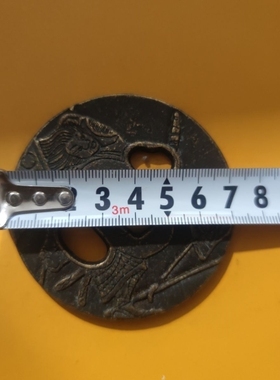 仿古古代武器刀剑柄配件纯铜剑柄特色工艺古董杂项收藏古铜7.2cm