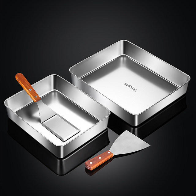 Antibacterial 316L Tiramisu Mold with Transparent Lid