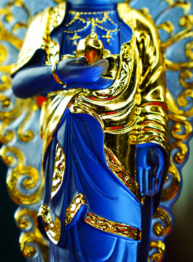 水琉璃佛堂居家供奉药师佛站佛像