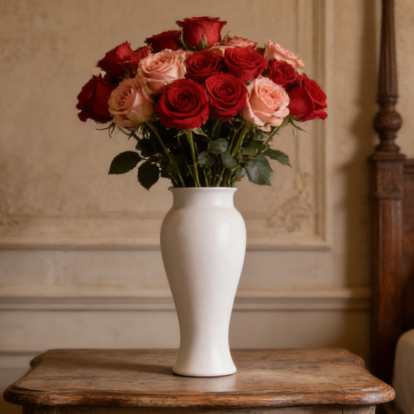 景德镇瓷粉美人瓶陶瓷餐桌水培落地大花瓶摆件客厅插花轻奢高级感,淘宝优惠券,粉丝福利购,淘宝优惠卷