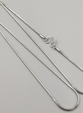 简约钛钢蛇骨链情侣毛衣链项链