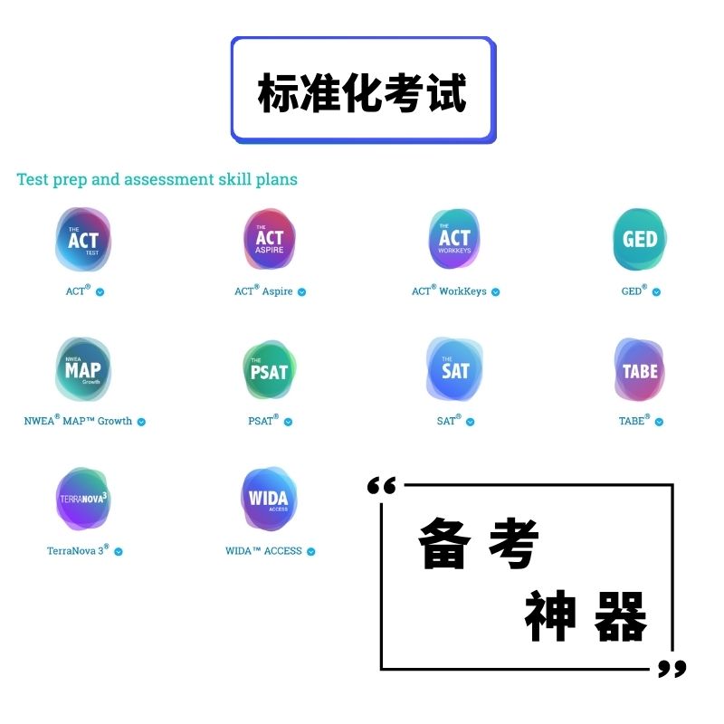 IXL账号SAT/MAP备考美国英国澳洲加拿大国际学校题库数学英语科学 - 图1