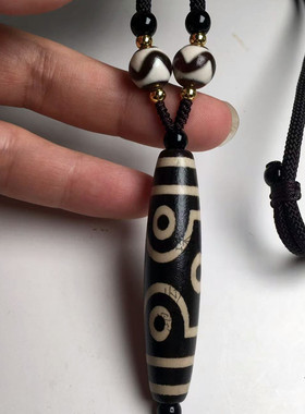 西藏真品玛瑙六眼天珠项链锁骨链