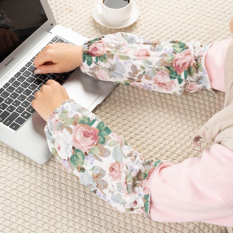 纯棉秋冬袖套可套棉服男女防污护袖宽松大码加肥加长棉服袖套长袖,淘宝优惠券,粉丝福利购,淘宝优惠卷