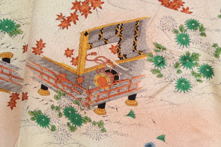 [vintage古着日本制传统民族服饰节日演出正装长款春秋和服外套265]