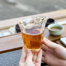 Haitang glace cristal verre fair tasse résistant à la chaleur et haute résistance à la température sous-thé glacé thé glacé Taoiseigo thé bien thé avec même tasse daccessoires