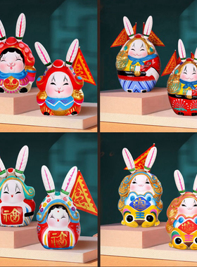 北京礼物兔儿爷吉兔坊泥塑中秋节