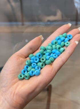 原矿菱镁矿绿松石大孔隔珠散珠