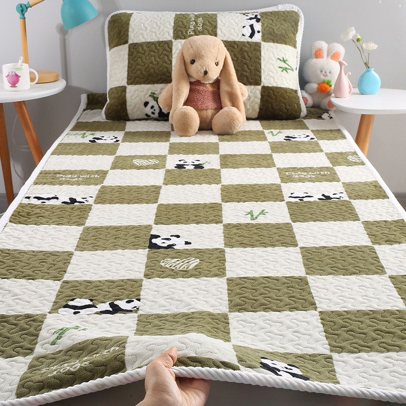 牛奶绒学生宿舍专用床盖加厚单人上下铺床单毛毯夹棉儿童沙发垫子,淘宝优惠券,粉丝福利购,淘宝优惠卷