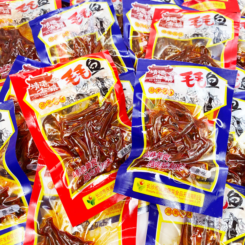 靖港古镇毛毛鱼500g湖南特产小鱼仔香辣山椒麻辣熟食零食小吃年货