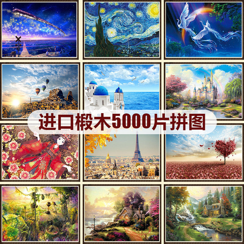 高难度大型成人5000片1000益智玩具 艺臣玩具拼图/拼板