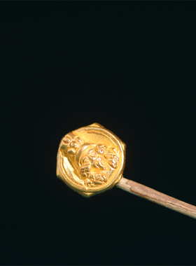 手工錾刻古法黄金扎基拉姆隔珠