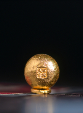 金手工錾刻古法黄金葫芦吊坠