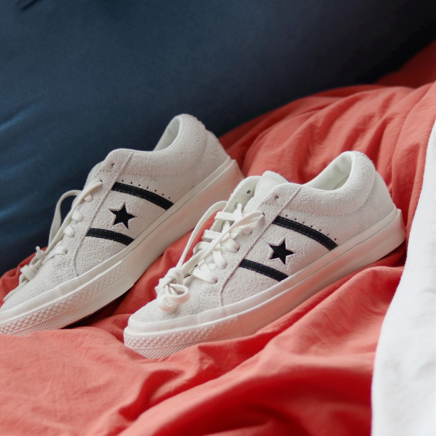 匡威CONVERSE JACKSTAR 黄色灰色翻毛皮两杠一星帆布鞋 163268c - 图0