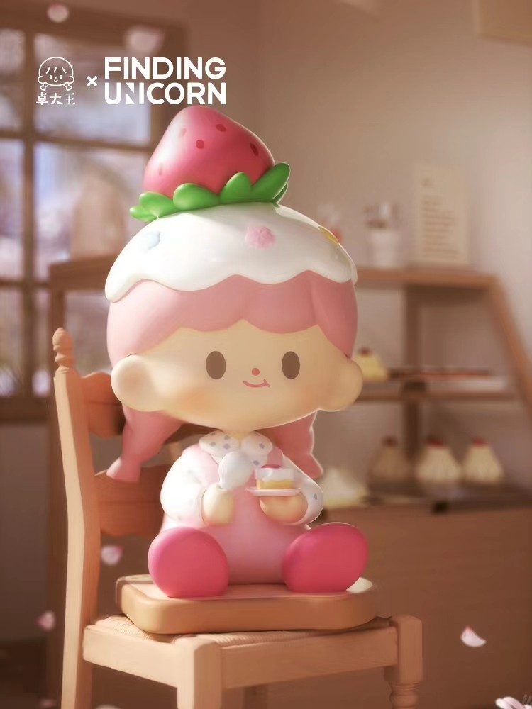 卓大王樱花咖啡店盲盒正版猫咪拉花师吐司莓莓玛奇朵可爱少女心_虎窝淘