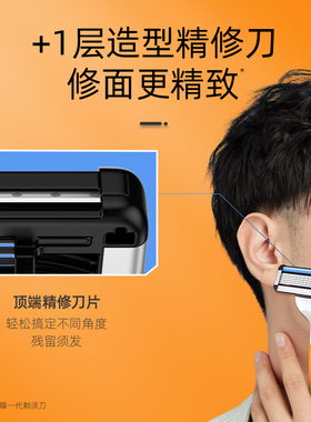 男士六刀片刮胡刀全身水洗手动
