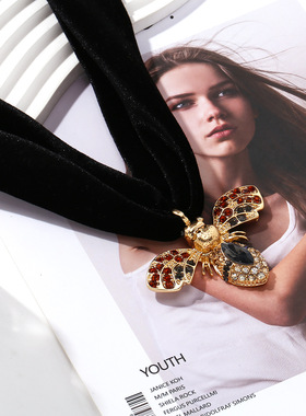 欧美大牌秋冬设计感毛衣链