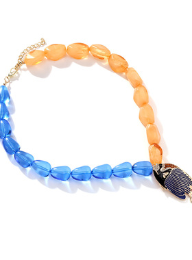 欧美夏日设计感小众串珠项链