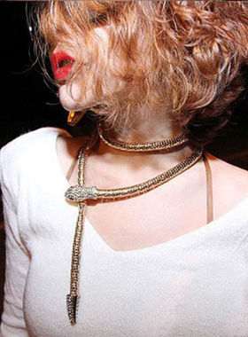 欧美夸张蛇形项链手镯摇滚风夜店