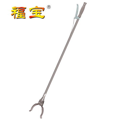 不锈钢垃圾夹拾物器环卫垃圾钳加长夹取物夹园林捡垃圾夹子卫生夹 - 图2