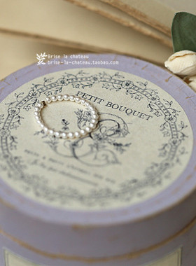 新店跑量。迷你小珍珠戒指美国14k包金极细施家珍珠尾戒女叠带