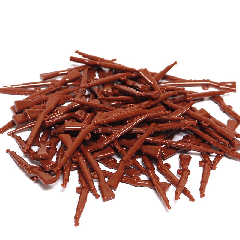 适用乐高第三方军事装备积木枪武器模型配件毛瑟步枪士兵拼装玩具 - 图2