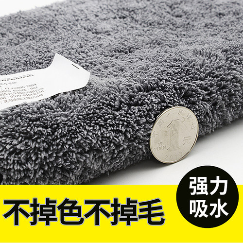 洗车毛巾擦车布吸水加厚不掉毛汽车用品大小号玻璃不留痕抹布专用 - 图2