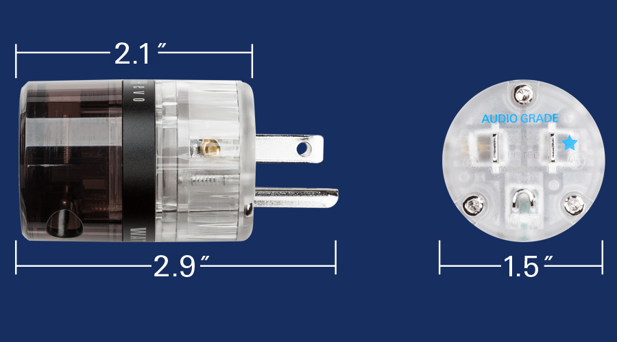 美国 WATTGATE 瓦特 330RH/350RH EVO 镀铑电源插头插尾 力高行货 - 图0