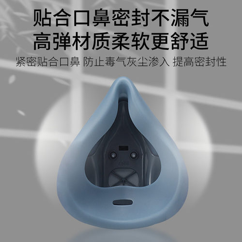 3M防毒面具喷漆专用化工厂打农药呼吸防护面罩7502防尘防工业粉尘 - 图2