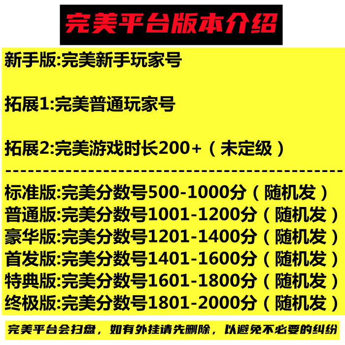 csgo账号完美世界竞技对战平台账号低分定级号天梯号出分号认证号 - 图0