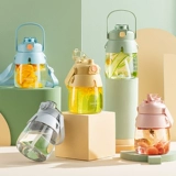 Вместительный и большой чайник со стаканом, подтяжки, портативная детская милая высококачественная трубочка, популярно в интернете